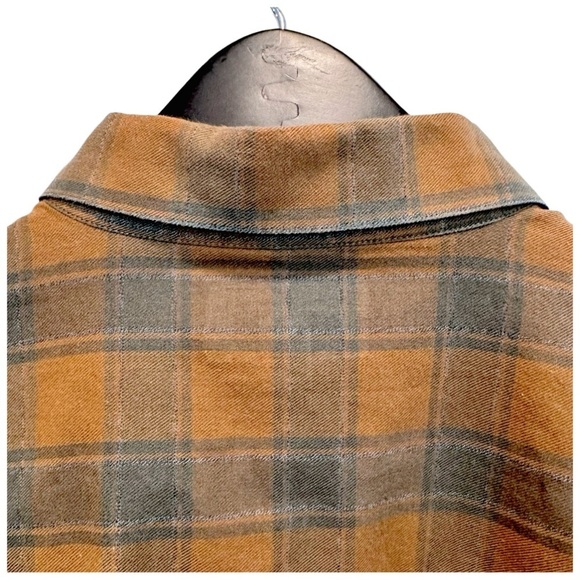 Joseph Aboud Button-Down Shirt. Brown, Orange, Black. Medium - Picture 5 of 8